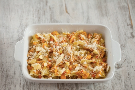 Preparazione Cannelloni zucca e ricotta - Fase 4 Preparazione Cannelloni zucca e ricotta - Fase 4