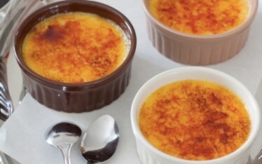 Crème brûlée al cioccolato bianco e zafferano