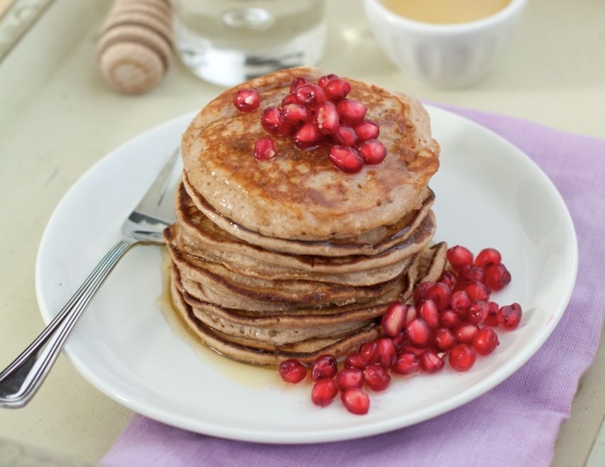 Pancake alle castagne e melagrane ricetta