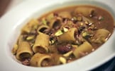 Pasta, fagioli e pistacchi