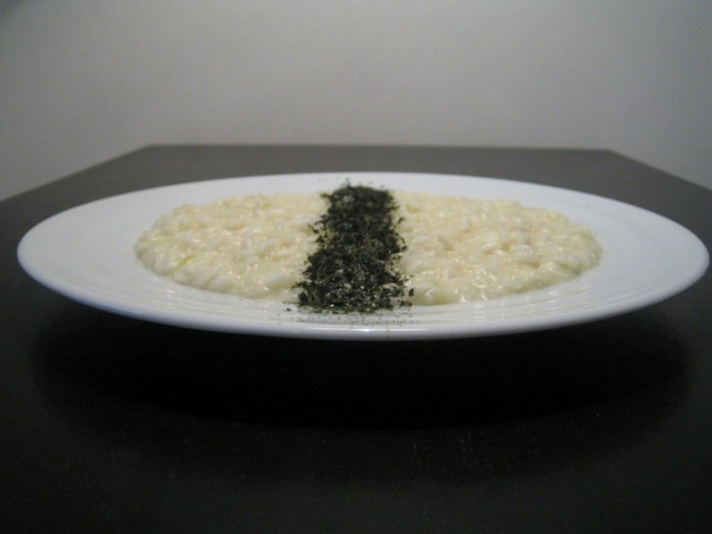 Ricetta Riso bianco con scamorza affumicata e alga nori
