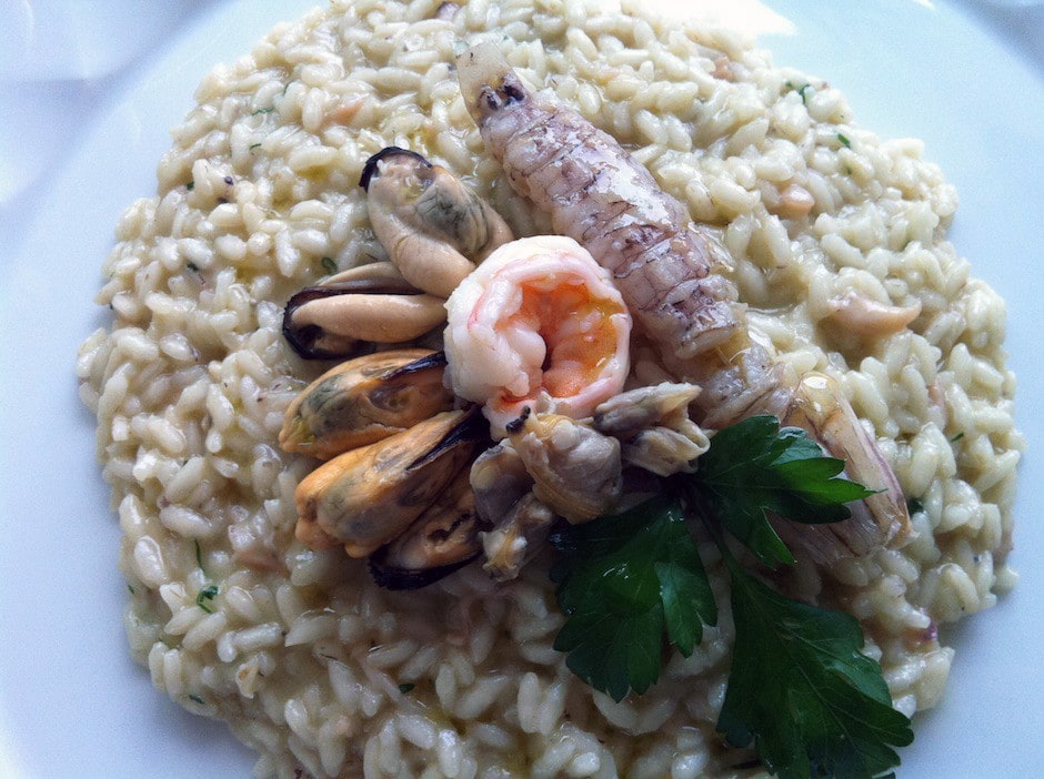 Risotto ai frutti di mare e crostacei ricetta