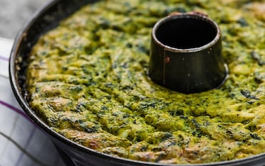 Flan di patate e spinaci