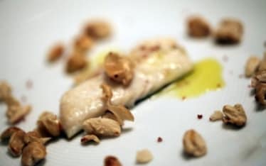 Ombrina e croccante di cannellini