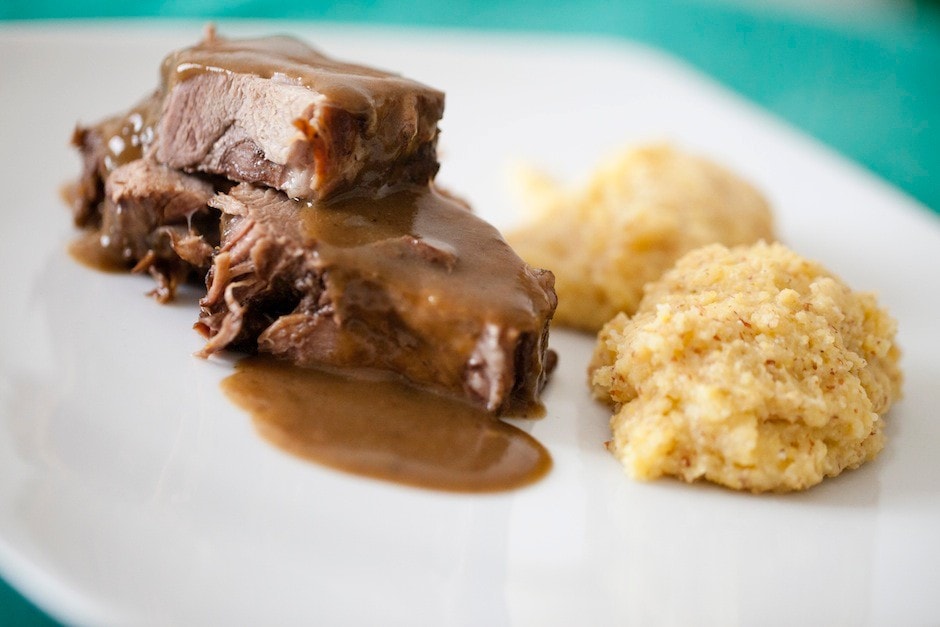 Polenta e cinghiale brasato ricetta