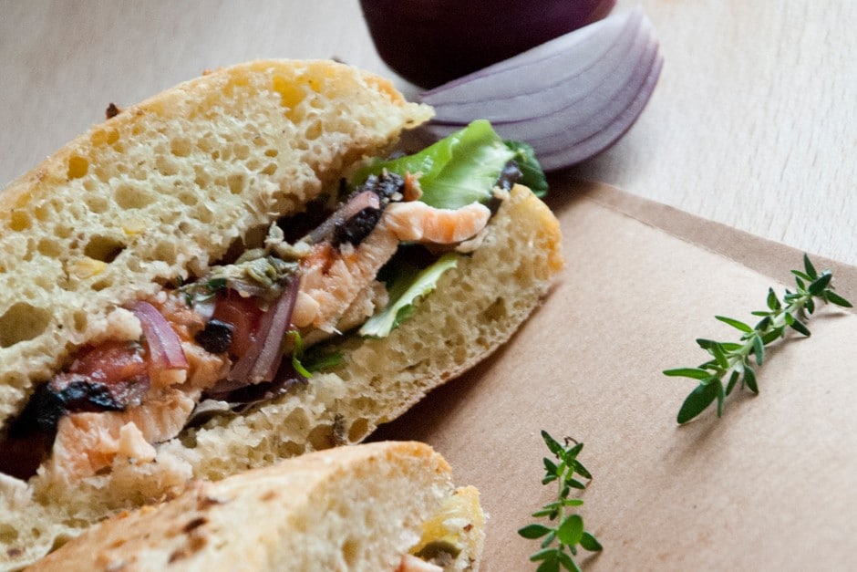 Panino al salmone ricetta