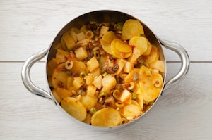 Preparazione Baccalà con le pere - Fase 2