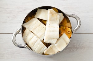 Preparazione Baccalà con le pere - Fase 3