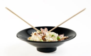 Riso Basmati con ciuffi di calamaro