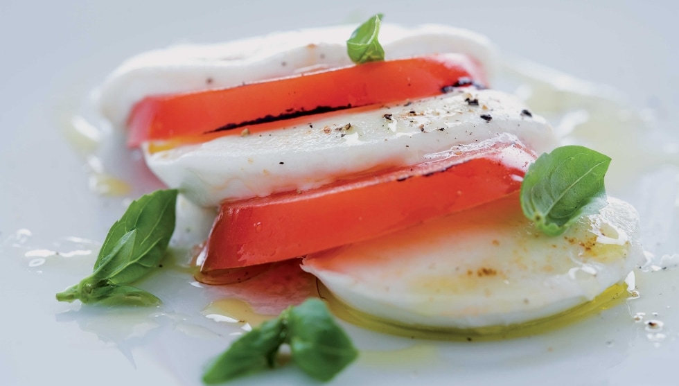 Caprese di mozzarella gratinata ricetta