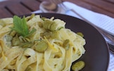 Fettuccine alle fave con crema al mascarpone