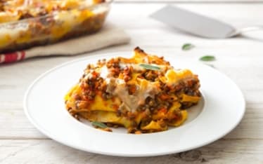Maltagliati pasticciati con ragù di lenticchie