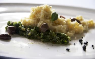 Miglio e pesto di rucola