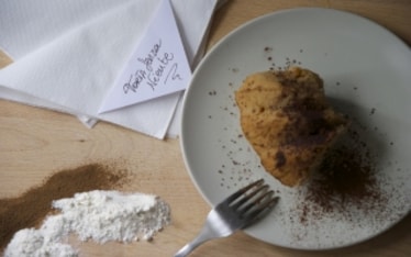 Torta al cioccolato bianco e caffè
