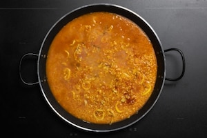 Preparazione Paella di pesce - Fase 6