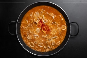 Preparazione Paella di pesce - Fase 5