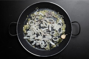 Preparazione Paella di pesce - Fase 3