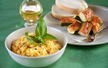 Riso basmati e bocconcini di zucchine ripiene