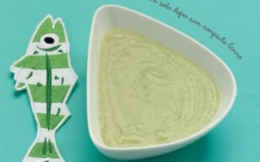 Crema di patate, fagiolini e platessa