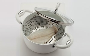 Preparazione Crema di patate, fagiolini e platessa - Fase 1