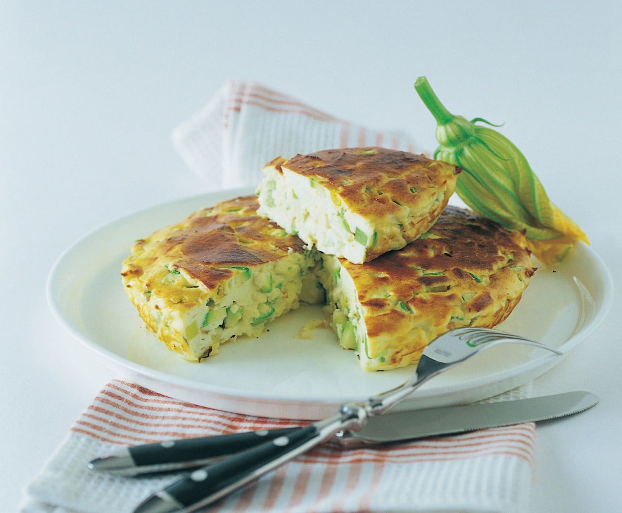 Flan di ricotta, zucchine e fiori di zucchina ricetta