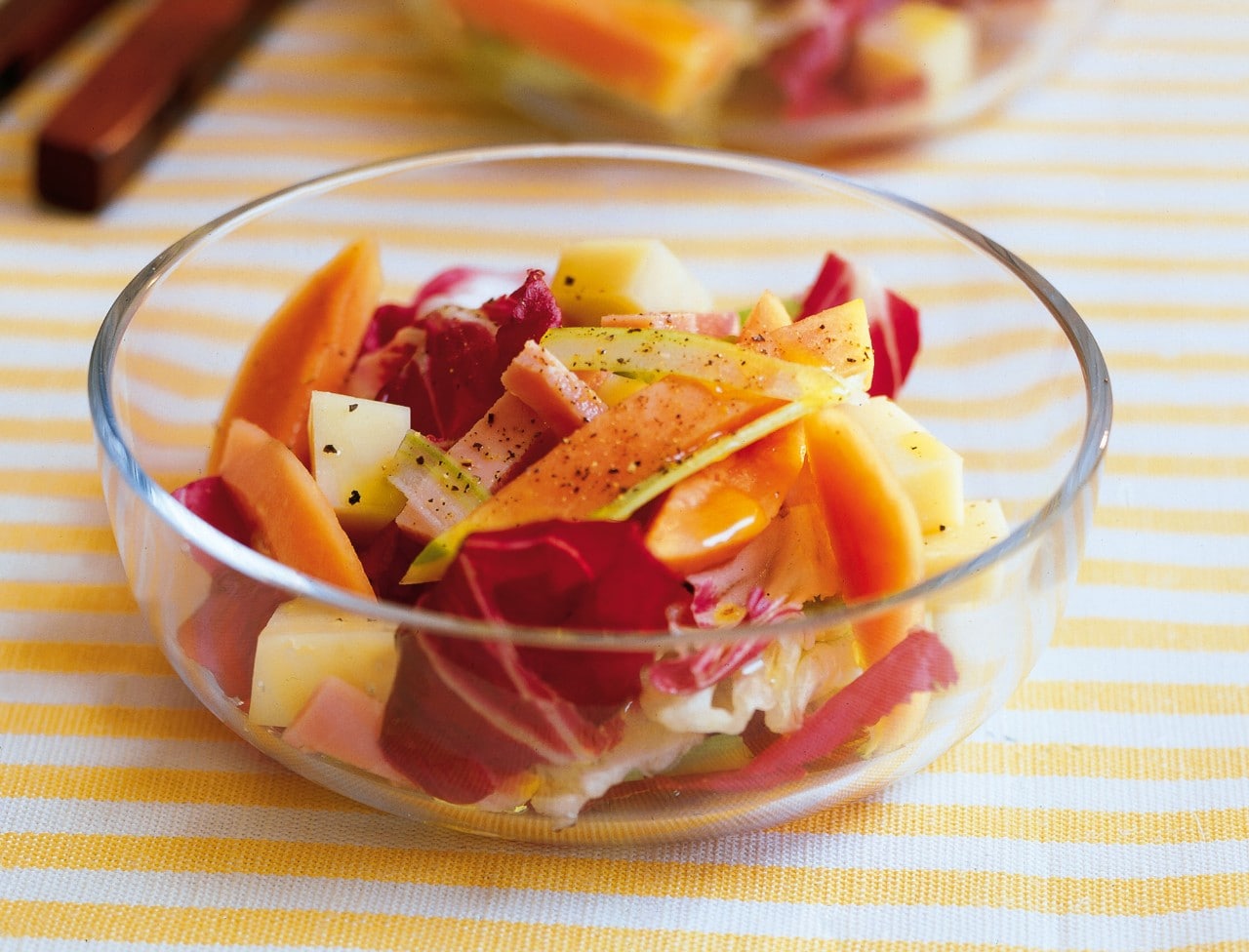 Insalata di papaia e fontina ricetta