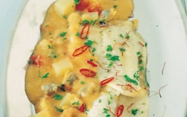 Rombo allo zafferano