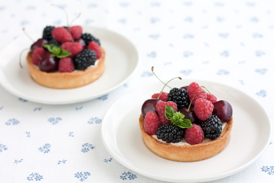 Tartellette ai frutti rossi e mascarpone  ricetta