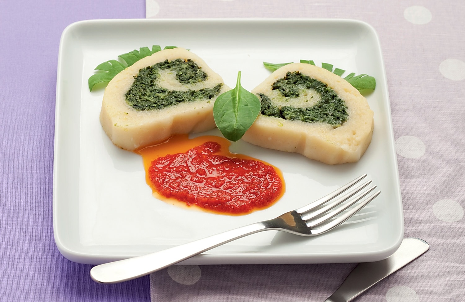 Rotolo di patate e spinaci ricetta