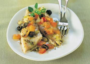 Sarago alle olive e spezie