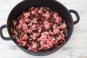 Preparazione Trofie ai porri, salsiccia e radicchio - Fase 3