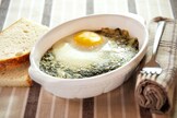 Uova al gratin con spinaci