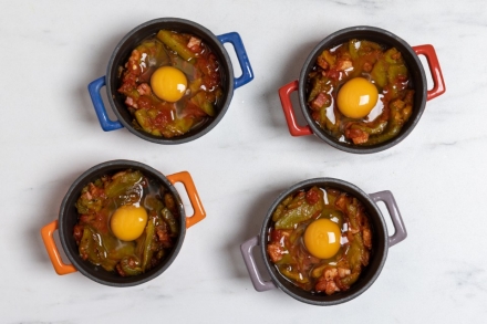 Preparazione Uova alla piemontese - Fase 4 Preparazione Uova alla piemontese - Fase 4