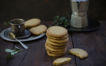Biscotti al caffè con cioccolato bianco