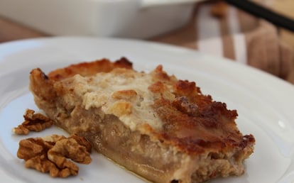 Cannelloni ai porri, stracchino e noci