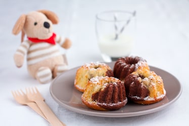 Ciambelline bicolore allo yogurt