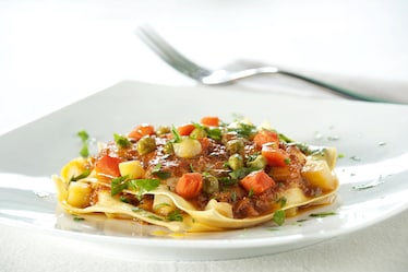 Lasagna croccante di pesce