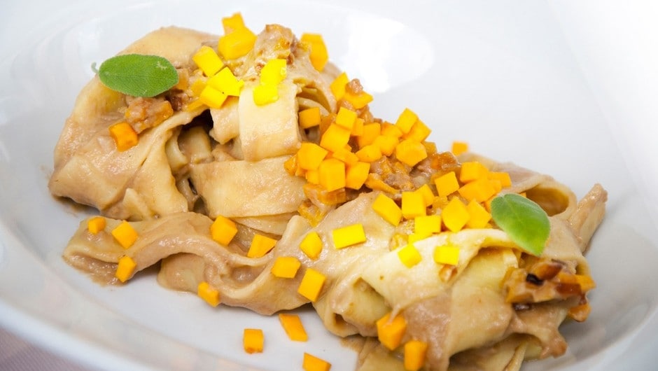 Pappardelle ai funghi e zucca ricetta