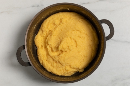 Preparazione Polenta e baccalà - Fase 4 Preparazione Polenta e baccalà - Fase 4