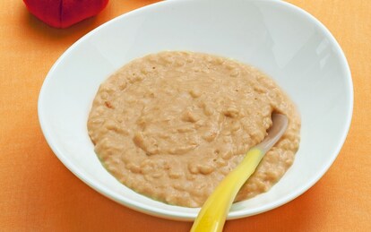 Risottino al pomodoro, fagiolini e crescenza