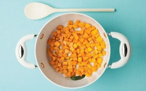 Preparazione Risotto con zucca e salvia - Fase 2