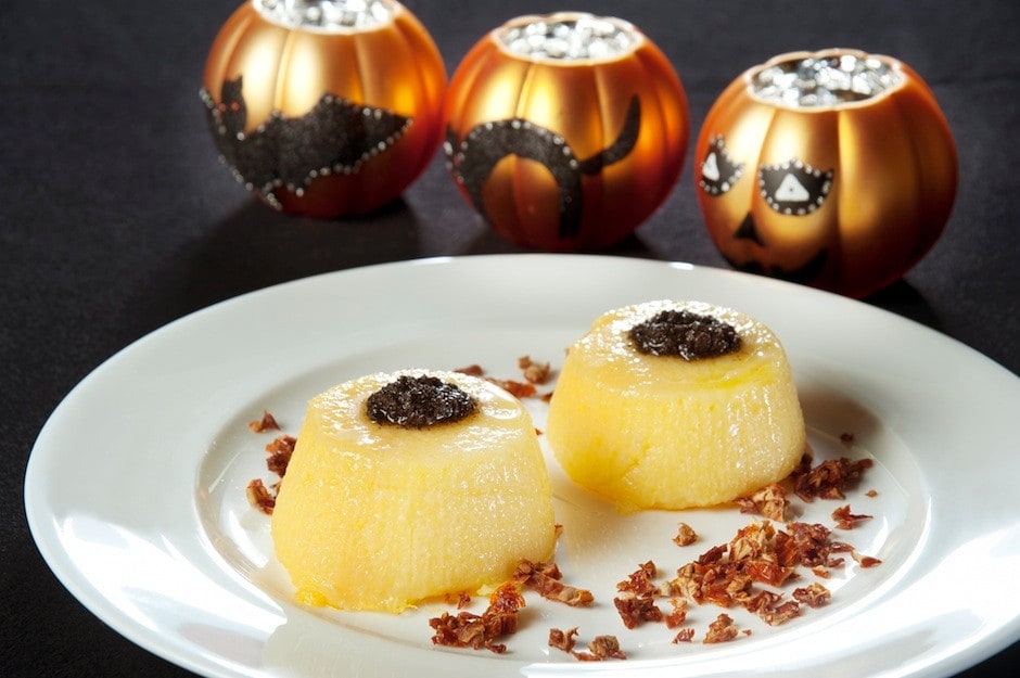 Sformatini di polenta di Halloween ricetta