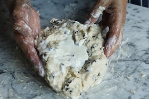 Preparazione Biscotti con gocce di cioccolato - Fase 4