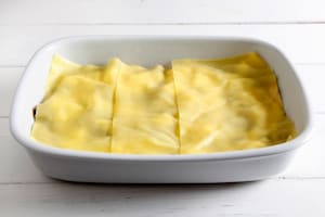 Preparazione Lasagne ai carciofi, taleggio e pancetta arrotolata - Fase 4