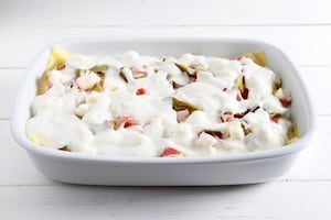 Preparazione Lasagne ai carciofi, taleggio e pancetta arrotolata - Fase 4