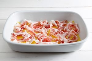 Preparazione Lasagne ai carciofi, taleggio e pancetta arrotolata - Fase 3