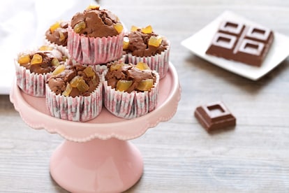 Muffin al cioccolato al latte e zenzero