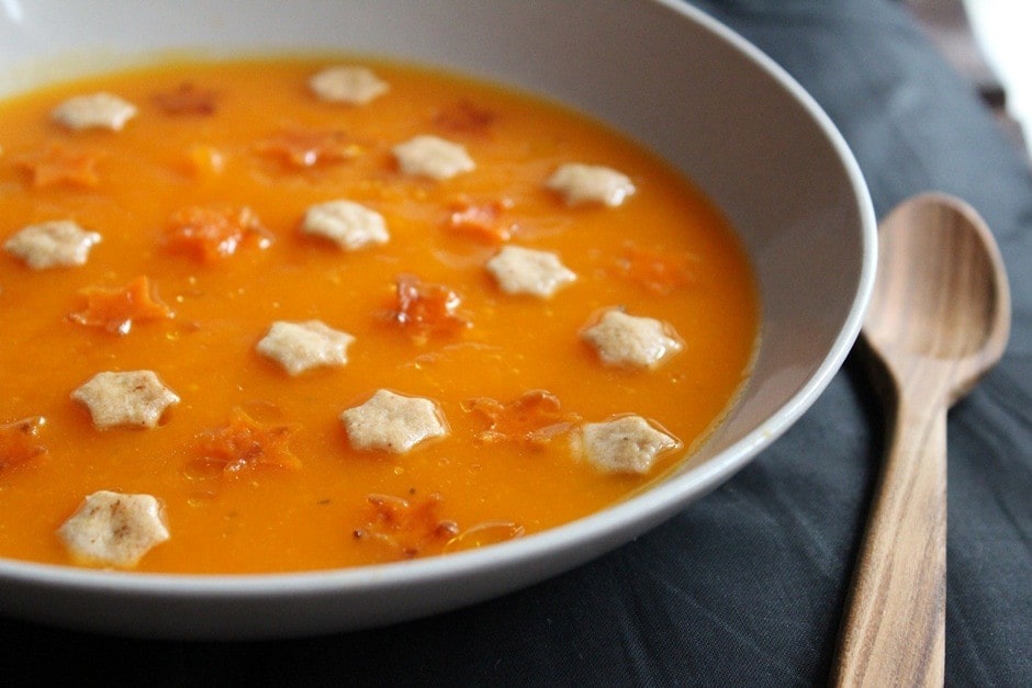 Crema di zucca e stelline ricetta