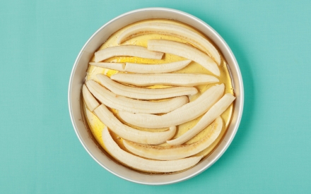 Preparazione Crostata rovesciata di banane - Fase 2 Preparazione Crostata rovesciata di banane - Fase 2