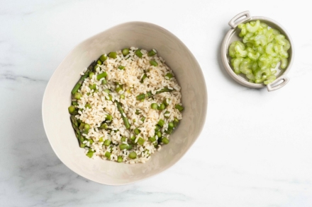 Preparazione Insalata di riso e asparagi - Fase 3 Preparazione Insalata di riso e asparagi - Fase 3